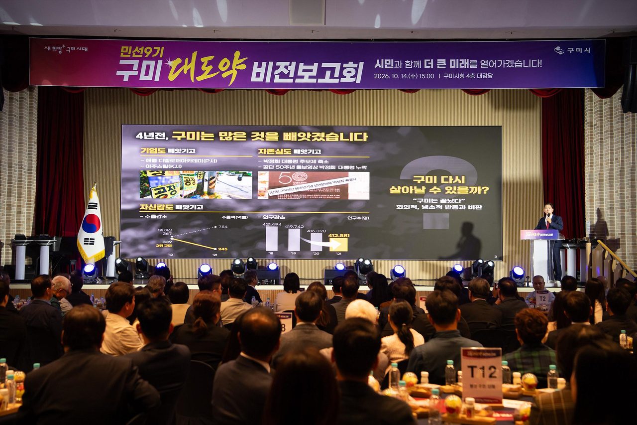 구미 민선9기 100일, 20조 원 투자계획 앞세워 '지역경기살리기위원회' 출범