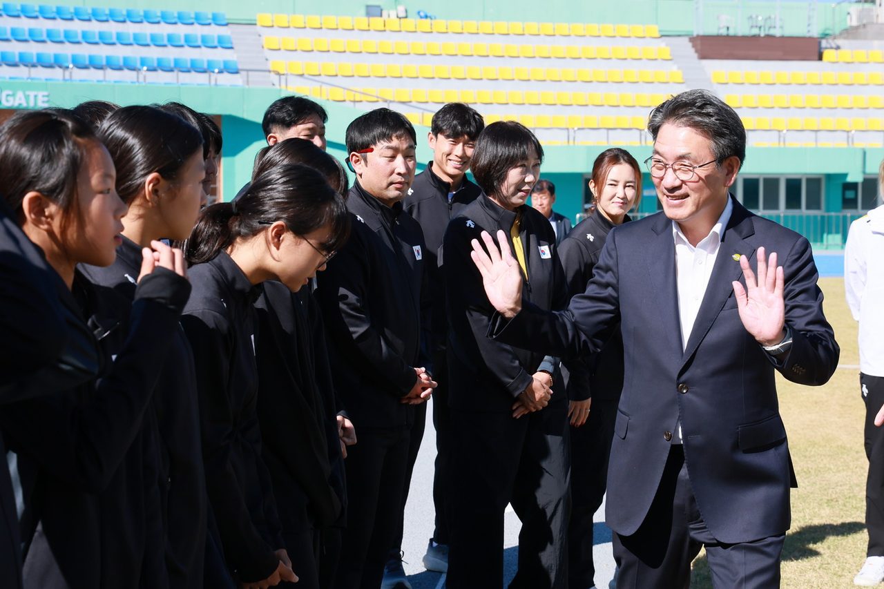 대한육상연맹 도약·투척 꿈나무선수단, 예천서 합숙 훈련 돌입