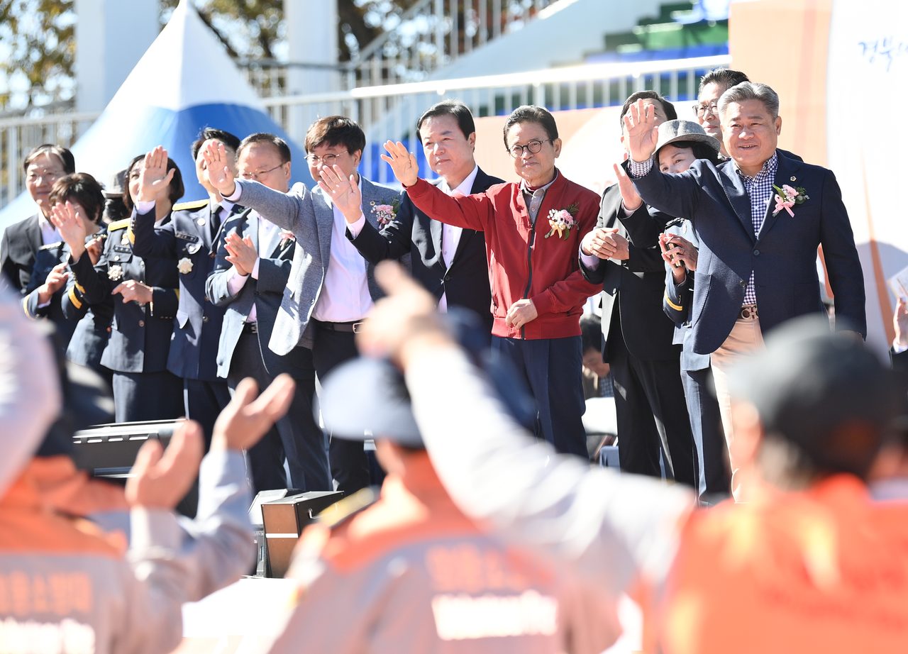 경북 의용소방대원 5,000여 명, 의성에 모여 5개 종목 겨뤘다